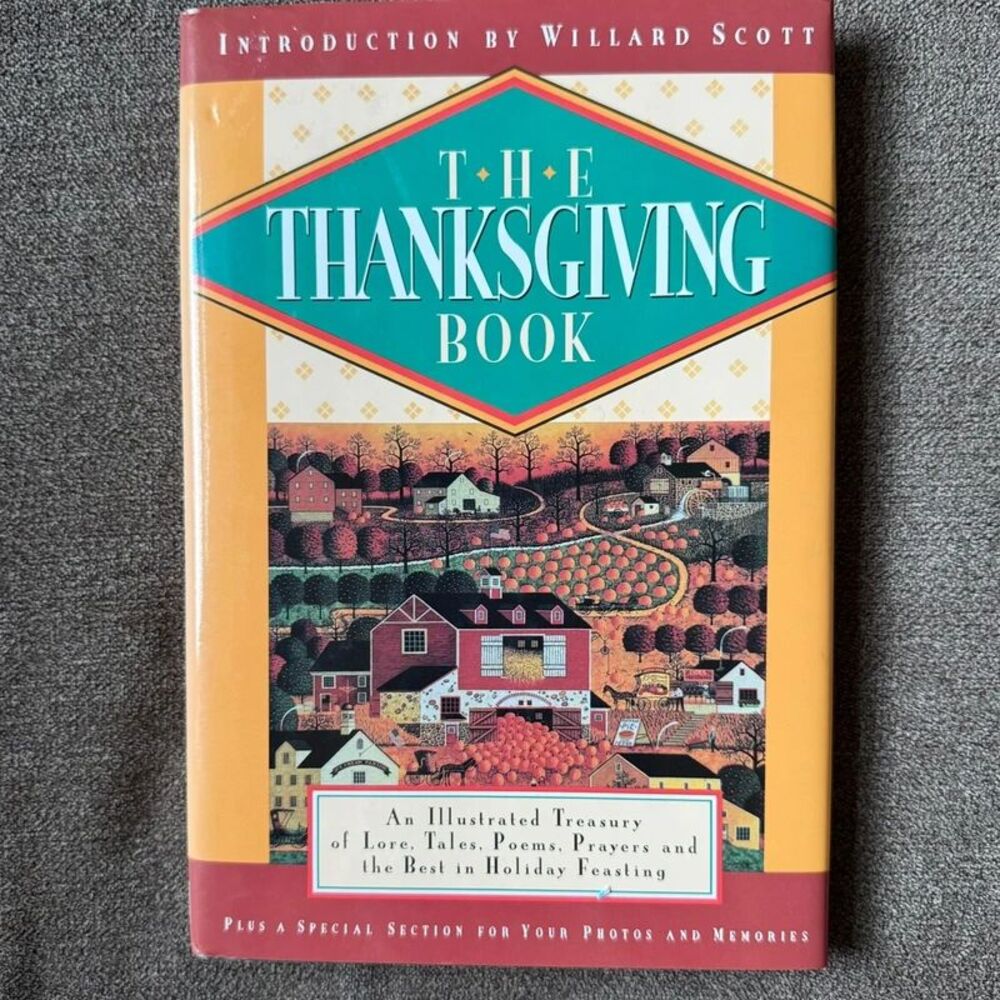 The Thanksgiving Book by Jerome Agel Hardcover (1987 First Edition)